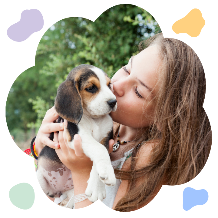 girl with dog girl with dog